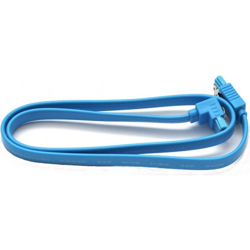 Купити Кабель Original SATA3 Cable c защелкой, угловой 0.3m Blue - ціна в Києві, Львові, Вінниці, Хмельницькому, Франківську, Україні | інтернет-магазин TELEMART.UA фото