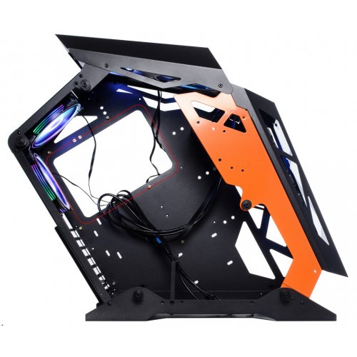 Продати Корпус QUBE Stalker Tempered Glass без БП (STALKER_FMBU3) Black/Orange за Trade-In у інтернет-магазині Телемарт - Київ, Дніпро, Україна фото