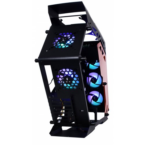 Продать Корпус QUBE Stalker Max Tempered Glass без БП (STALKER_FMBE3) Black/Orange по Trade-In интернет-магазине Телемарт - Киев, Днепр, Украина фото