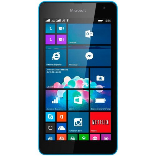 Купить Смартфон Microsoft Lumia 535 Dual Sim Cyan - цена в Харькове, Киеве, Днепре, Одессе
в интернет-магазине Telemart фото