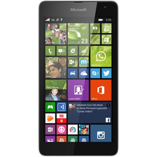 Купить Смартфон Microsoft Lumia 535 Dual Sim White - цена в Харькове, Киеве, Днепре, Одессе
в интернет-магазине Telemart фото