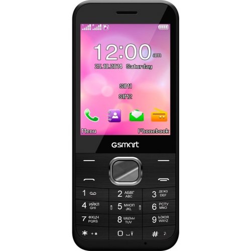 Купити Мобільний телефон Gigabyte GSmart F280 Black - ціна в Києві, Львові, Вінниці, Хмельницькому, Франківську, Україні | інтернет-магазин TELEMART.UA фото