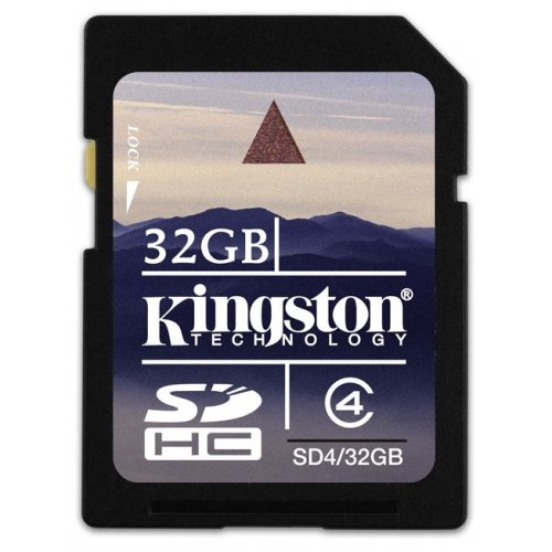 Купить Карта памяти Kingston SDHC 32GB Class 4 (SD4/32GB) - цена в Харькове, Киеве, Днепре, Одессе
в интернет-магазине Telemart фото