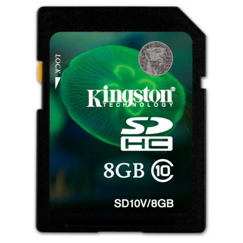 Купить Карта памяти Kingston SDHC 8GB Class 10 Value (SD10V/8GB) - цена в Харькове, Киеве, Днепре, Одессе
в интернет-магазине Telemart фото