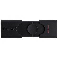 Накопичувач Kingston DataTraveler Duo 64GB USB Type-C/USB 3.2 (DTDE/64GB) Black