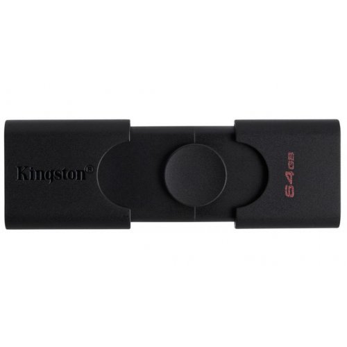 Купити Накопичувач Kingston DataTraveler Duo 64GB USB Type-C/USB 3.2 (DTDE/64GB) Black - ціна в Києві, Львові, Вінниці, Хмельницькому, Франківську, Україні | інтернет-магазин TELEMART.UA фото