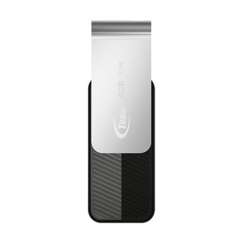Купити Накопичувач Team C142 4GB USB 2.0 (TC1424GB01) Black - ціна в Києві, Львові, Вінниці, Хмельницькому, Франківську, Україні | інтернет-магазин TELEMART.UA фото