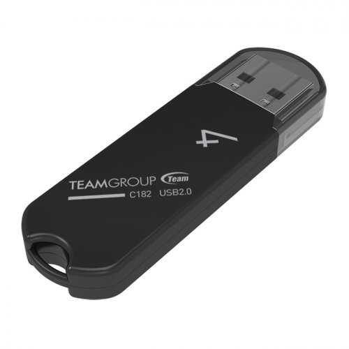 Купить Накопитель Team C182 4GB USB 2.0 (TC1824GB01) Black - цена в Харькове, Киеве, Днепре, Одессе
в интернет-магазине Telemart фото