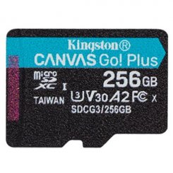 Карта памяти Kingston microSDXC Canvas Go! Plus 256GB Class 10 UHS-I U3 (SDCG3/256GBSP)