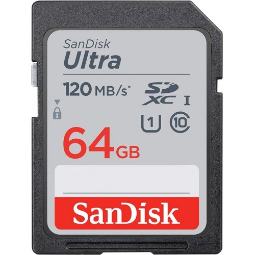 

SanDisk SDXC Ultra 64GB Class 10 UHS-I (SDSDUN4-064G-GN6IN)