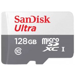 Карта памяти SanDisk microSDXC Ultra 128GB Class 10 UHS-I (SDSQUNR-128G-GN6MN)