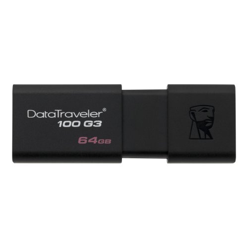 Купить Накопитель Kingston DataTraveler 100 G3 2 x 64GB USB 3.1 (DT100G3/64GB-2P) Black - цена в Харькове, Киеве, Днепре, Одессе
в интернет-магазине Telemart фото