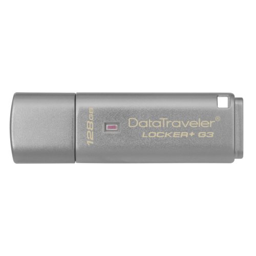 

Kingston DataTraveler Locker+G3 USB 3.0 128GB (DTLPG3/128GB) Silver