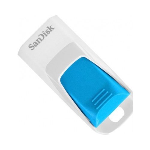 Купити Накопичувач SanDisk Cruzer Edge 8GB White-Blue (SDCZ51W-008G-B35B) - ціна в Києві, Львові, Вінниці, Хмельницькому, Франківську, Україні | інтернет-магазин TELEMART.UA фото