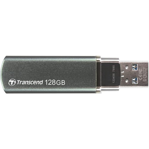 Накопичувач Transcend JetFlash 910 128GB USB 3.1 (TS128GJF910) Silver купити в Україні | Telemart фото