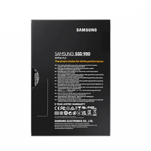 Photo SSD Drive Samsung 980 V-NAND MLC 500GB M.2 (2280 PCI-E) NVMe 1.4 (MZ-V8V500BW)