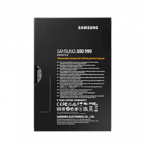 Фото Samsung 980 V-NAND MLC 1TB M.2 (2280 PCI-E) NVMe 1.4 (MZ-V8V1T0BW)