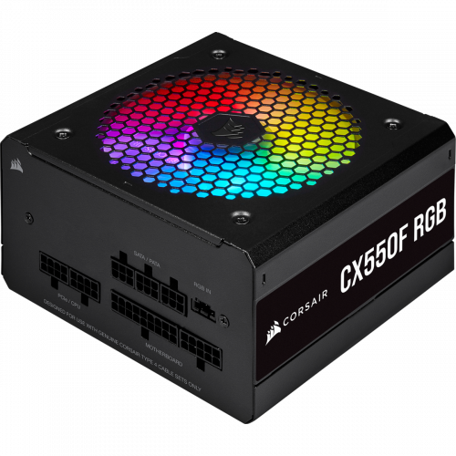 Продать Блок питания Corsair CX550F RGB 550W (CP-9020216-EU) по Trade-In интернет-магазине Телемарт - Киев, Днепр, Украина фото