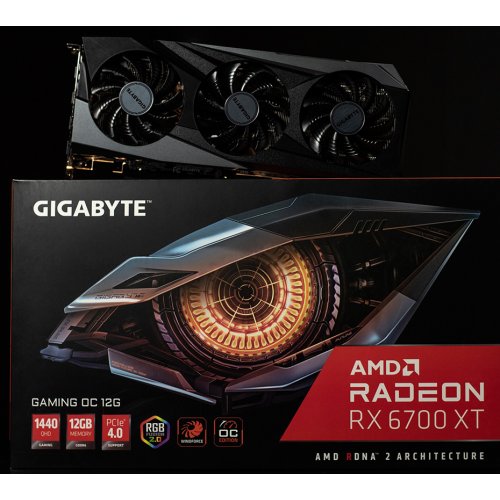 Фото Відеокарта Gigabyte Radeon RX 6700 XT Gaming OC 12288MB (GV-R67XTGAMING OC-12GD)
