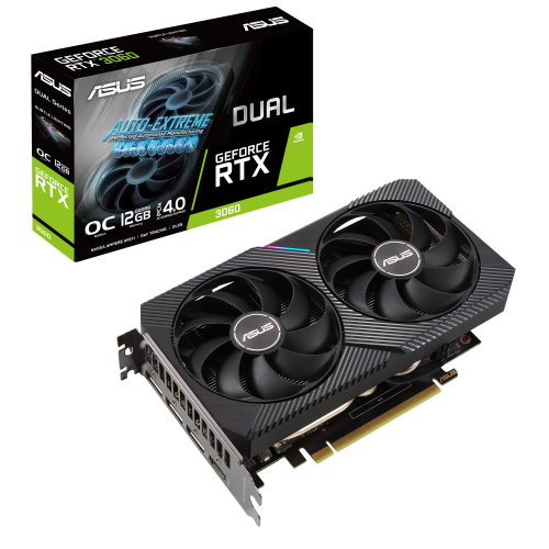 Photo Video Graphic Card Asus GeForce RTX 3060 Dual OC 12288MB (DUAL-RTX3060-O12G)
