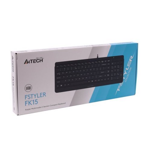 Фото Клавіатура A4Tech Fstyler FK15 Black