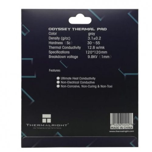 Купить Термопрокладка Thermalright ODYSSEY Thermal Pad 120 x 120 mm (1mm) - цена в Харькове, Киеве, Днепре, Одессе
в интернет-магазине Telemart фото