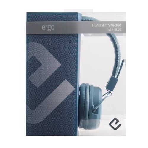Навушники Ergo VM-360 Ash Blue купити в Україні: Київ, Львів, Хмельницький, Тернопіль, Івано-Франківськ | Низька ціна, відгуки, характеристики від TELEMART фото