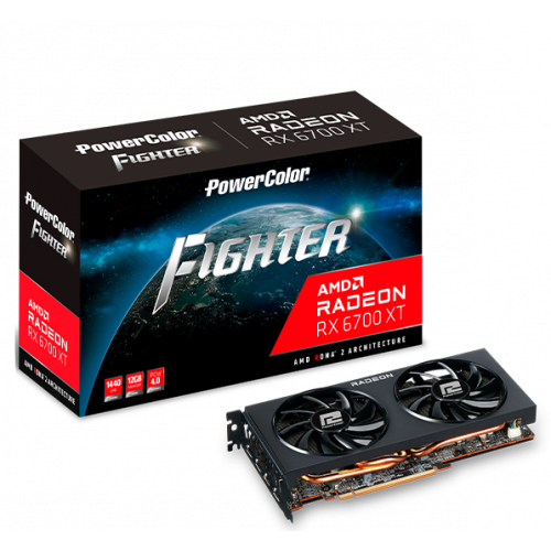 Фото Видеокарта PowerColor Radeon RX 6700 XT Fighter 12288MB (AXRX 6700XT 12GBD6-3DH)