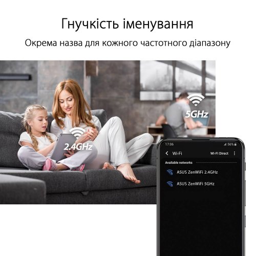 Купить Wi-Fi роутер Asus ZenWiFi AX Mini (XD4) (XD4-3PK-BLACK) Black - цена в Харькове, Киеве, Днепре, Одессе
в интернет-магазине Telemart фото