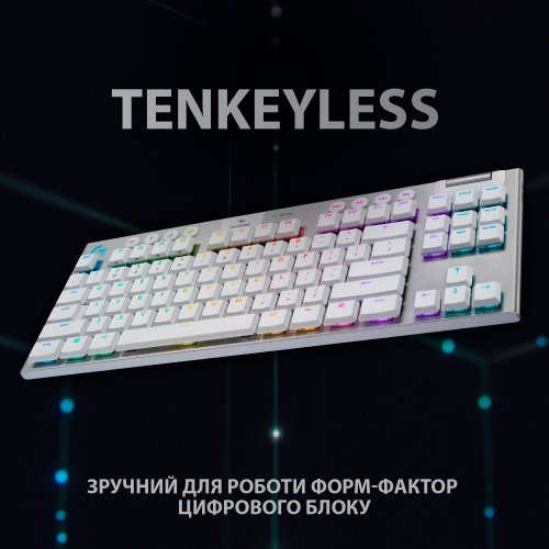 Фото Клавиатура Logitech G915 TKL Lightspeed RGB GL Tactile (920-009664) White