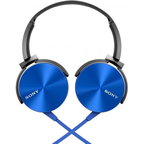 Купить Наушники Sony MDR-XB450AP Blue - цена в Харькове, Киеве, Днепре, Одессе
в интернет-магазине Telemart фото