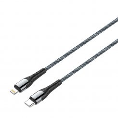 Кабель ColorWay USB Type PD to Lightning 3A 30W 1m (CW-CBPDCL033-GR) Grey