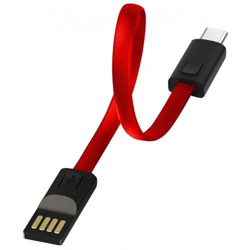 Купить Кабель ColorWay USB to USB Type-C 2.4A 0.22m (CW-CBUC023-RD) Red - цена в Харькове, Киеве, Днепре, Одессе
в интернет-магазине Telemart фото