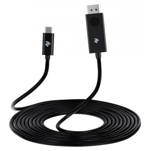 Купить Адаптер 2E USB Type-C-DisplayPort M/M 1m (2E-W1402) Black - цена в Харькове, Киеве, Днепре, Одессе
в интернет-магазине Telemart фото