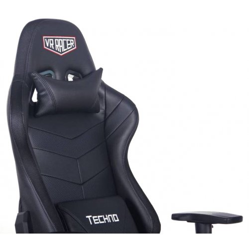 Игровое кресло VR Racer Techno X-Ray (546686) Black купить в Украине: Киев, Днепр, Харьков, Одесса  | Низкая цена, отзывы, характеристики от TELEMART фото