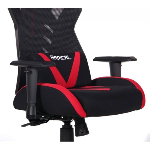 Игровое кресло VR Racer Radical Grunt (545594) Black/Red купить в Украине: Киев, Днепр, Харьков, Одесса  | Низкая цена, отзывы, характеристики от TELEMART фото