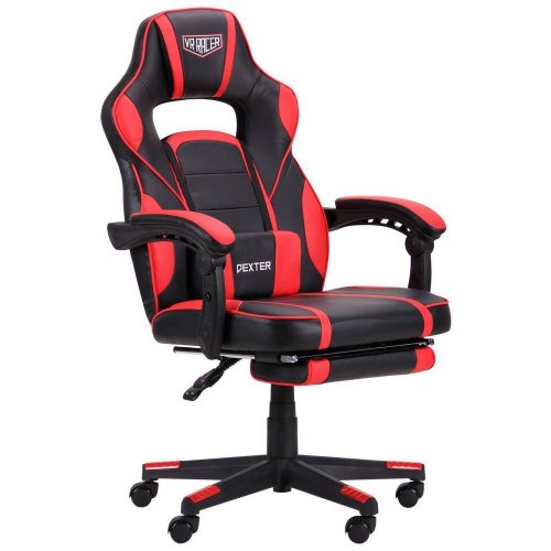Ігрове крісло VR Racer Dexter Webster (545086) Black/Red купити в Україні | Telemart фото