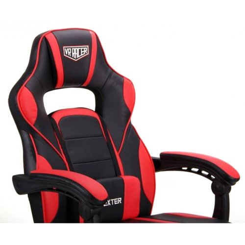 Ігрове крісло VR Racer Dexter Webster (545086) Black/Red купити в Україні | Telemart фото