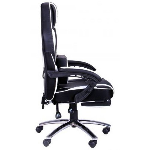 Игровое кресло VR Racer Edge Omega (521342) Black/White купить в Украине | Telemart фото