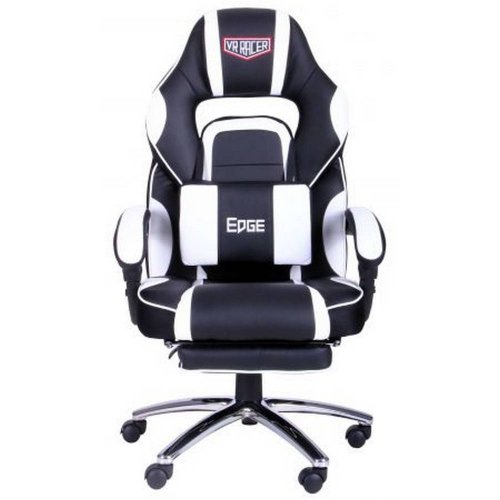 Игровое кресло VR Racer Edge Omega (521342) Black/White купить в Украине | Telemart фото