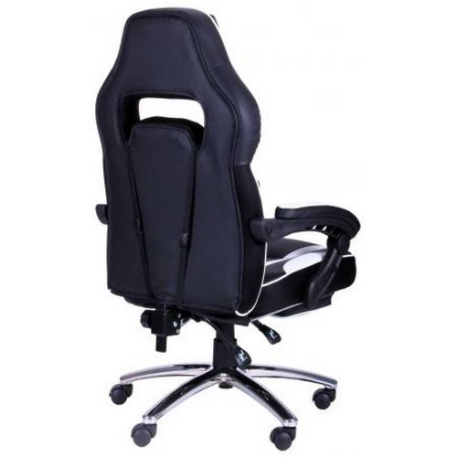 Игровое кресло VR Racer Edge Omega (521342) Black/White купить в Украине | Telemart фото