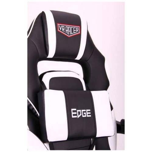 Игровое кресло VR Racer Edge Omega (521342) Black/White купить в Украине | Telemart фото