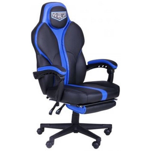 Игровое кресло VR Racer Edge Titan (521345) Black/Blue купить в Украине | Telemart фото