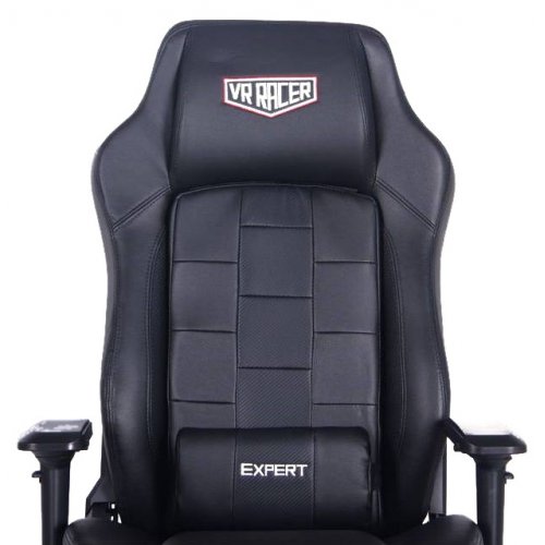 Ігрове крісло VR Racer Expert Adept (546688) Black купити в Україні: Київ, Львів, Хмельницький, Тернопіль, Івано-Франківськ | Низька ціна, відгуки, характеристики від TELEMART фото