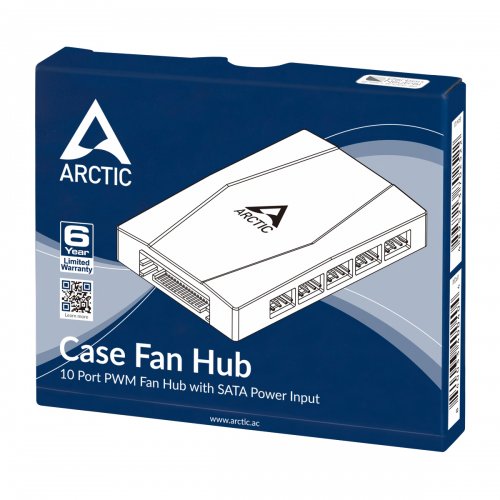 Купить Хаб для вентиляторов Arctic Case Fan Hub 10 Port with SATA Power (ACFAN00175A) - цена в Харькове, Киеве, Днепре, Одессе
в интернет-магазине Telemart фото