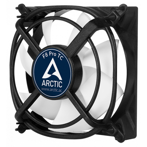 Продать Кулер для корпуса Arctic F8 Pro TC (AFACO-08PT0-GBA01) Black/White по Trade-In интернет-магазине Телемарт - Киев, Днепр, Украина фото