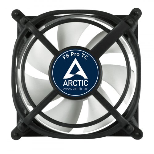 Продать Кулер для корпуса Arctic F8 Pro TC (AFACO-08PT0-GBA01) Black/White по Trade-In интернет-магазине Телемарт - Киев, Днепр, Украина фото