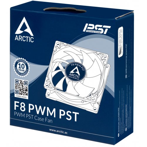 Продати Кулер для корпуса Arctic F8 PWM PST (AFACO-080P0-GBA01) Black/White за Trade-In у інтернет-магазині Телемарт - Київ, Дніпро, Україна фото