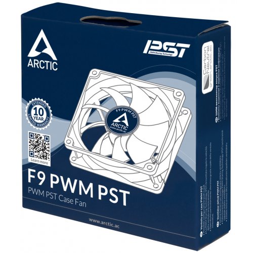Продать Кулер для корпуса Arctic F9 PWM PST (AFACO-090P0-GBA01) Black/White по Trade-In интернет-магазине Телемарт - Киев, Днепр, Украина фото