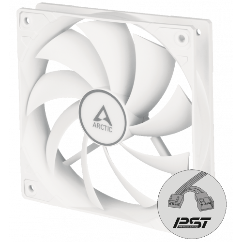 Продать Кулер для корпуса Arctic F12 PWM PST (ACFAN00198A) White по Trade-In интернет-магазине Телемарт - Киев, Днепр, Украина фото